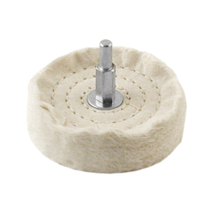 Extra Thick Spiral Sewn Buffing Wheel, Mounted, 3 inch (60 Ply)